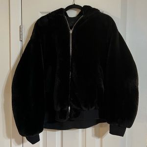 Reversible Fluffy/Bomber Jacket